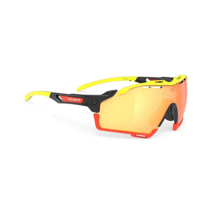 Rudy Project Cutline Black Gloss C4 – Multilaser Orange